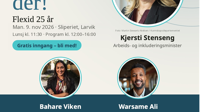 Flexid 25 år – bli med på festen 9. november